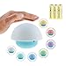 Firlar 7 Color Touch Sensor Portable Dimmable LED Tumbler Mushroom Night Light with 3 Batteries