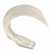 14 Inch Real Human Hair Extensions Tape in #24 Blonde Glue in Remy Hair 50 Grams Skin Weft Natural Human Hair 20 PCS
