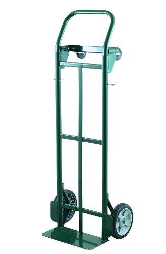 UPC 053417018724, Harper Trucks 400 lb Capacity Super-Steel Convertible Hand Truck Dual Purpose 2 Wheel Dolly and 4 Wheel Cart with 8&quot; Flat-Free Solid Rubber Wheels