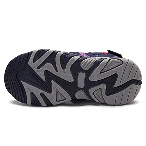 DREAM PAIRS Little Kid 160912-K Purple LT.Grey Outdoor Summer Sandals Size 1 M US Little Kid