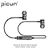 Picun H6 Bluetooth Headphones Wireless with Microphones Sports Earbuds for Running Magnetic, Sweatproof Earbuds IPX4, CSR Bluetooth 4.1 for Phone / Android Workout Headphones Wireless (Black)