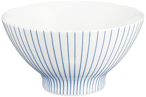 西海陶器(Saikaitoki) Hasami Ware 45388 Essence es Rice Ball, Striped Pattern, Blue at Amazon
