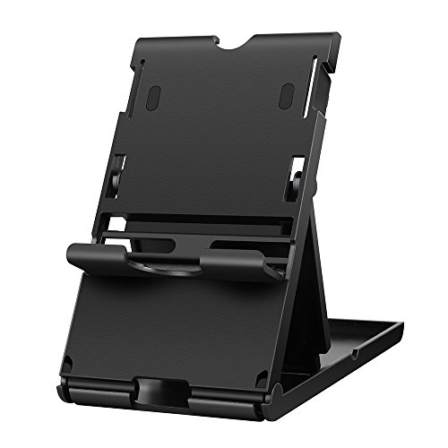 Playstand for Nintendo Switch,Wetoph GD16 Anti-Slip Compact Foldable Multi-angle Adjustable Stand Holder Pad phone Stand-（Third Party Product）-Black - Thumbnail 6