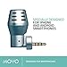 Movo MA200 3.5mm External Smartphone Microphone with Lightning Dongle Clip to Mount Mini Microphone for iPhone 7, 7 Plus, 8, X, XS, XS Max, 11, 11 Pro and Other iOS Devices (Grey)