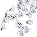 Awpeye 100 Pieces Plastic Shelf Pegs 5mm, Shelf Holder Pin Cabinet Shelf Clips for Cabinet Furniture Book Shelves Supplies - Clear