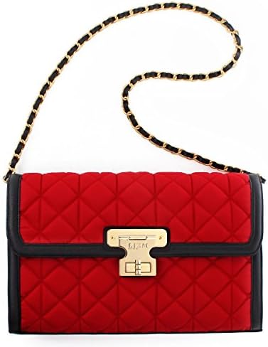 Lizm New York Women's New Soppy Clutch Real Leather Shoulder Bag One Size Red