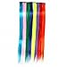 FESHFEN Colored Hair Extensions, Royal Blue Clip in Hair Extension10 PCS Highlight Dark Blue Colorful Straight Synthetic Clip in Hairpieces for Women Girls Daily Party Halloween Costumes, 22 inch