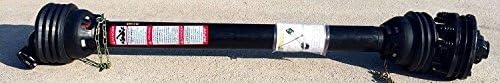 Replacement Batwing Mower PTO Shaft 4-plate Slip clutch - 55", 6-Spline yokes