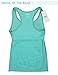 DISBEST Sports Tank Top, Women's Performance Stretch Quick Dry Yoga Workout Running Racerback Tank with Removable Pads,Fluorescent Green,M/US 6