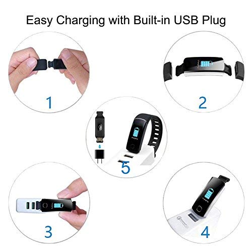 Fitness Tracker Heart Rate Monitor-Smart Activity Tracker with Sleep Monitor, Waterproof Smart Fitness Band with Step Counter, Calorie Counter, Pedometer Watch,Blood Pressure for Women, and Men