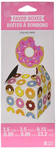 Creative Converting Donut Party Favor Boxes Party Supplies, Multicolor