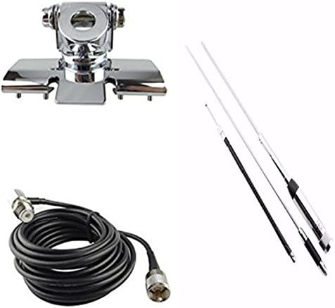 Quad band Antenna Set for Mobile Radio with Clip Mount +Huahong HH-9000 Antenn +5M Cable For Car Radio TYT TH-9800 QYT KT7900D