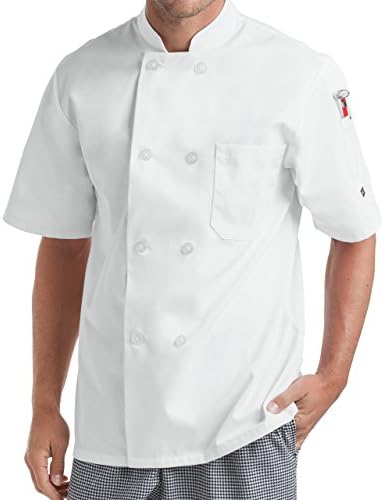 Men’s Short Sleeve Chef Coat (S-2X, 2 Colors)