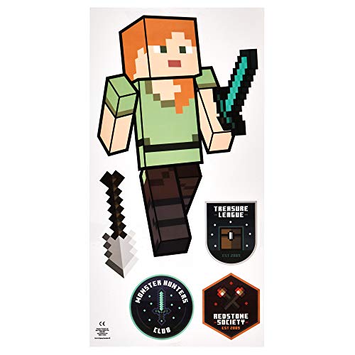 Paladone Minecraft Wall Decals, Reusable Vinyl Sticker Clings Pricepulse