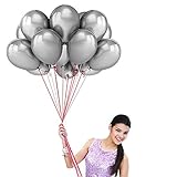 12-inch Latex Silver Balloons 100pcs/Wedding/Birthday Party Decor Children Kids Gift