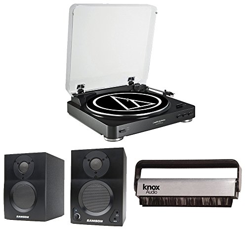 Audio Technica AT-LP60 Automatic Turntable with Samson 3
