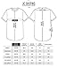 JC DISTRO Mens Hipster Hip Hop Cotton eLong Round Scallop Hemline Tshirt White Large
