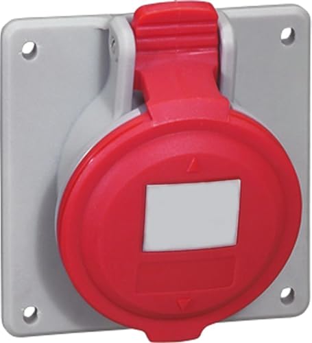Legrand P17 Tempra Pro Power Connector Socket Rood 3P N + E, 415V / 32A, Tafelmontage IP44