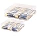Whizzotech AA and AAA Battery Storage Case Holder Organizer Box (24 AA + 24 AAA) primary