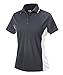 Charles River Apparel Women's Color Blocked Wicking Polo - Slate/White, Medium