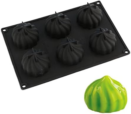 6 Cavity Steamed Dumplings Cyclone Shaped Baking Mousse Western Dessert Decorating Mold