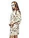 Skyfitting Women's Cotton Short Kimono Robe, Short Length Bridesmaid Robes Plus Size/38 Length Light Yellow
