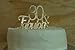All About Details 30 & Fabulous Cake Topper (Gold),1 PC, Happy 30th Birthday, Party Decor, Glitter Topper
