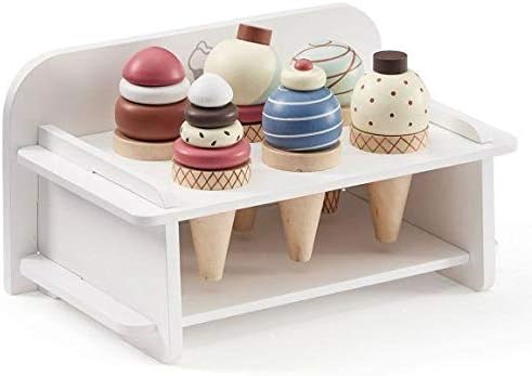kids wooden ice cream cart