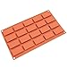 Freshware 20-Cavity Silicone Small Financier, Candy, Cookie and Soap Mold