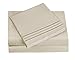 HC Collection King Pillow Cases Set of 2- Microfiber, Extra Soft Pillowcases - Easy Care & Machine Washable - Dark Cream