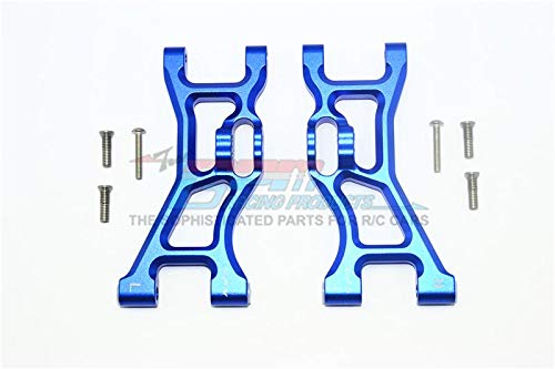 GPM Losi 1/10 Rock Rey 4WD Rock Racer (LOS03009) Upgrade Parts Aluminum Front Lower Suspension Arm - 1Pr Set Blue