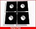 Experience a Betty Crooker Kitchen! Set of 4 PTEF Non-Stick Fiberglass Gas Range Burner Covers Keeps Your Gas Stove Top Looking Ready for a Photo Shoot!