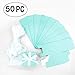 AKIO CRAFT Turquoise Small Cube Candy Boxes Bulk Teal Blue Wedding Party Favors Gift Boxes Baby Bridal Shower Thank You Treat Candy Boxes Supplies, 2x2x2 inch, 50pc