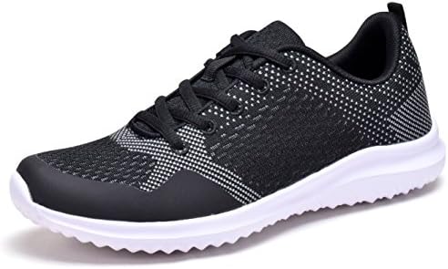 COODO CD8005 Lightweight Fashion Sneakers Sport Shoes For Women Black/White-8