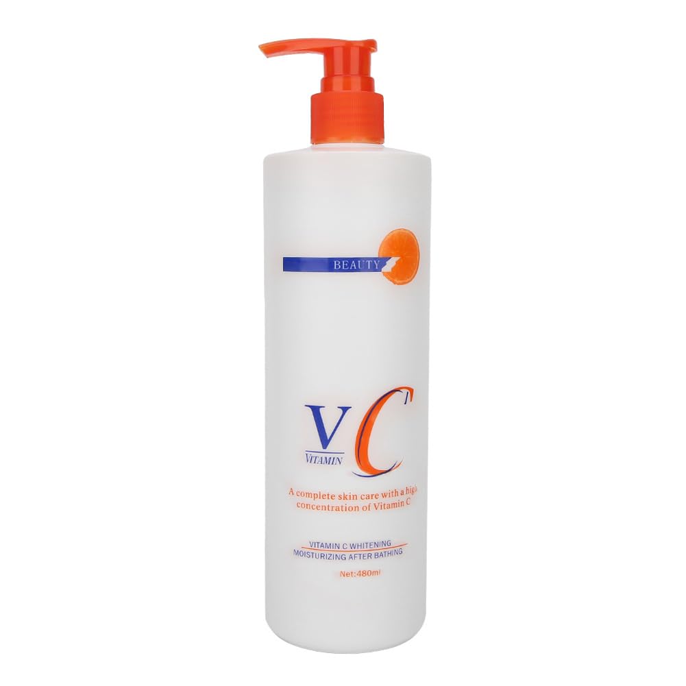 Vitamin C Moisturizing Lotion Licorice Root Extract Hyaluronic Repair Wrinkle Nourish Smooth Skin 480ml