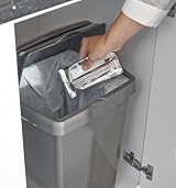 Addis 510504 10L Roll Top Bin Metallic Kitchen Under-Work Top view 5