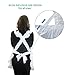 Birsppy IB-ON Aprons for Women & Girls Plus Sizes S-XL Cute White Retro Lady's Maid Costume with Pockets…