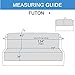 Rose Home Fashion RHF Reversible Futon Cover, Covers for Futon, Futon Covers, Futon Cover, Futon Covers for Living Room,Futon Covers for Dogs, Futon Slipcover (Futon: Chocolate/Beige)