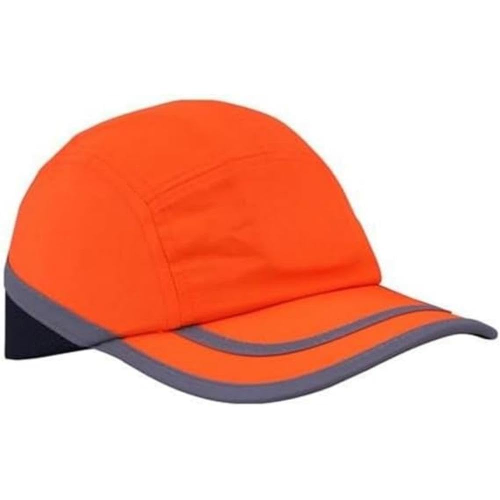 Ultimate Industrial HPBC-HV+ ORANGE Two-Tone Premium Bump Cap, Orange/Navy