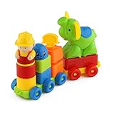 Blocks ShowTop 12 Pieces Building Blocks Children Builders with Storage Bag Elephant