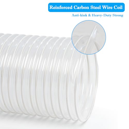 2 1/2" x 10' Dust Collection Hose,Heavy PVC 2.5 Inch Dust Collector photo 10