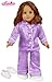 Sophia's 18 Inch Doll Clothing, Lavender Satin Doll PJ's with White Slippers Made, Doll Pajamas Set Fits American Girl Dolls | Doll Sold Separately