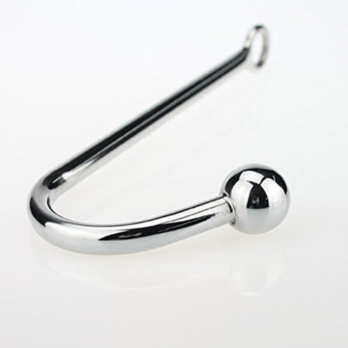 Metal Silver Iron Hook with Round Head and Round Hole