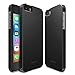 Ringke Slim Compatible with iPhone SE Case Snug-Fit Slender Tailored Cutouts Extreme Lightweight & Thin Side to Side Edge Coverage Superior PC Hard Skin for iPhone SE, 5S, 5 - SF Black