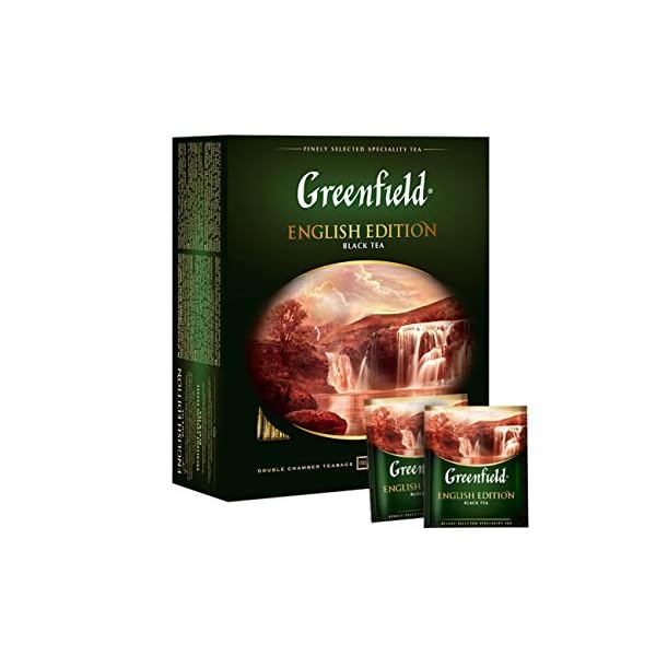 GREENFIELD ENGLISH EDITION | Schwarztee | Starker schwarzer Tee zum Frühstück | Enthält Koffein | Hochwertigen Tee…