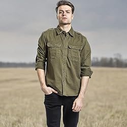 Brandit Men's Vintage Long Sleeve Shirt, with