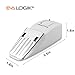 EVA LOGIK Wedge Door Stop Security Alarm with 120dB. Siren Door Stopper for Home and Travel. White.