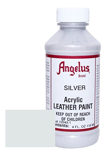 Angelus Leather Paint 4oz-Silver