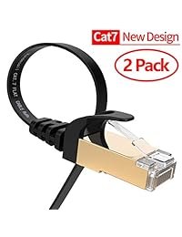 VANDESAIL - Cable Ethernet CAT7 RJ45 de alta velocidad (STP, 10 100 1000Mbit s, chapado en oro)