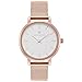 WRISTOLOGY Charlotte Lines Womens Watch Rose Gold Petite Ladies Metal Mesh Strap Band